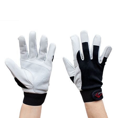 SAFE HANDLER Keystone Reinforced Gloves, Red/Black, Small/Medium, PR SH-HDS-SM-797-AGD